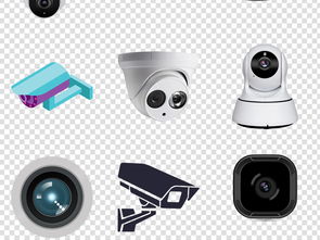 監(jiān)控攝像頭與安防設備海報詳情頁素材 免扣PNG圖片與模板下載